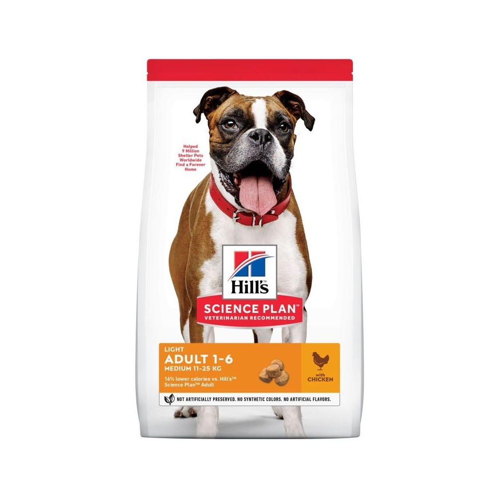 HILL´S Science Plan Canine Light Adult 12kg + 2.5kg