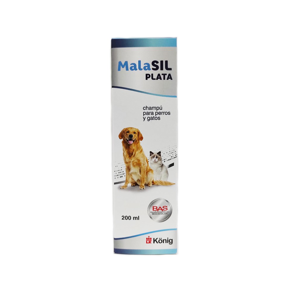 Malasil Plata Ag+ Champú Para Perros Y Gatos