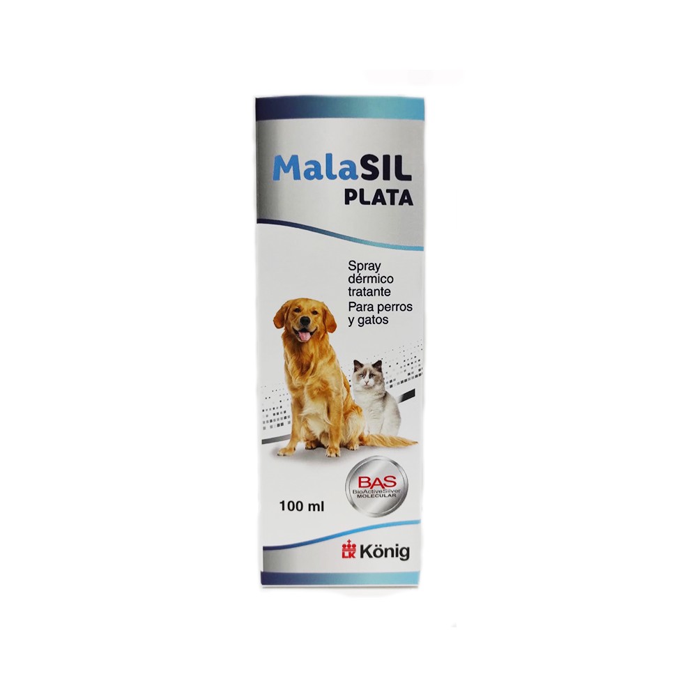 Malasil Plata Ag+ Spray Dérmico Tratante Para Perros Y Gatos