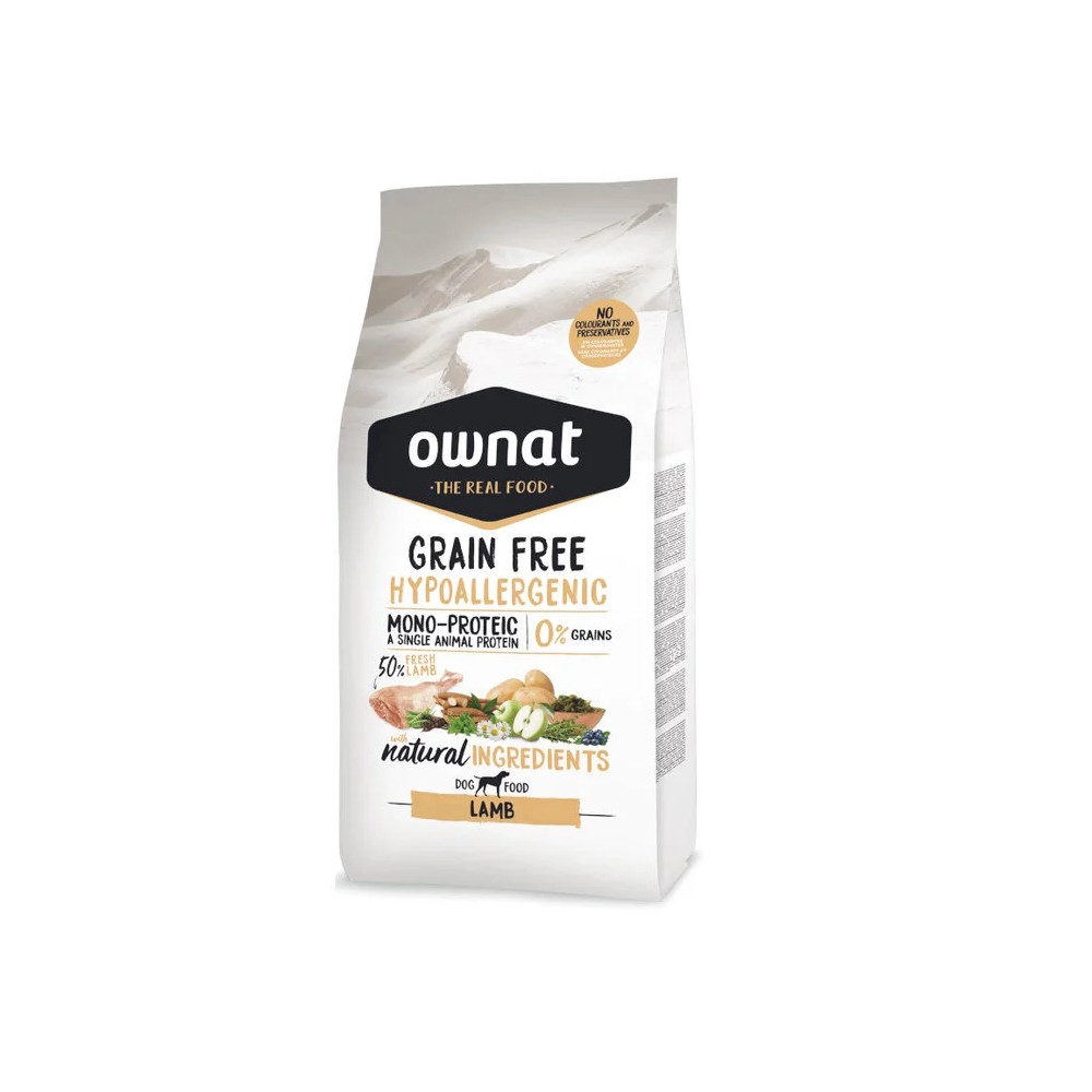 Ownat Grain Free Hypoallergenic Cordero pienso para perros 12 Kg