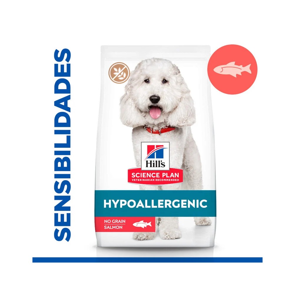 Hill's Science Plan Adult Hypoallergenic Medium con salmón 14 Kg