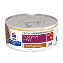 Hill's Prescription Diet i/d  ESTOFADO  Cuidado Digestivo alimento húmedo para PERROS   MINI con pollo - Latas de 156g