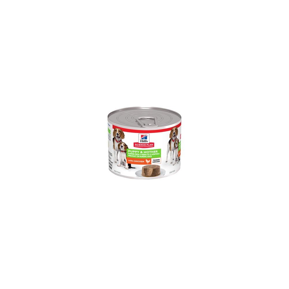 Hill's Science Plan Puppy & Mother mousse suave para perros con pollo - Latas de 200g