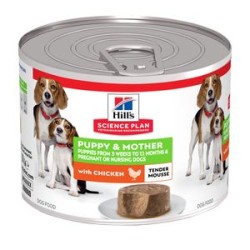 Hill's Science Plan Puppy & Mother mousse suave para perros con pollo - Latas de 200g