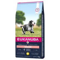 Eukanuba Senior razas medianas ((pollo)) 12  kg