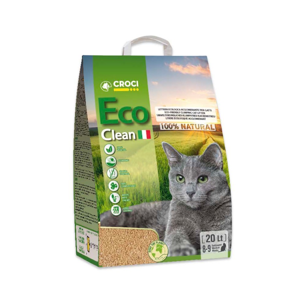 Croci Eco Clean arena ecológica para gatos 20 l