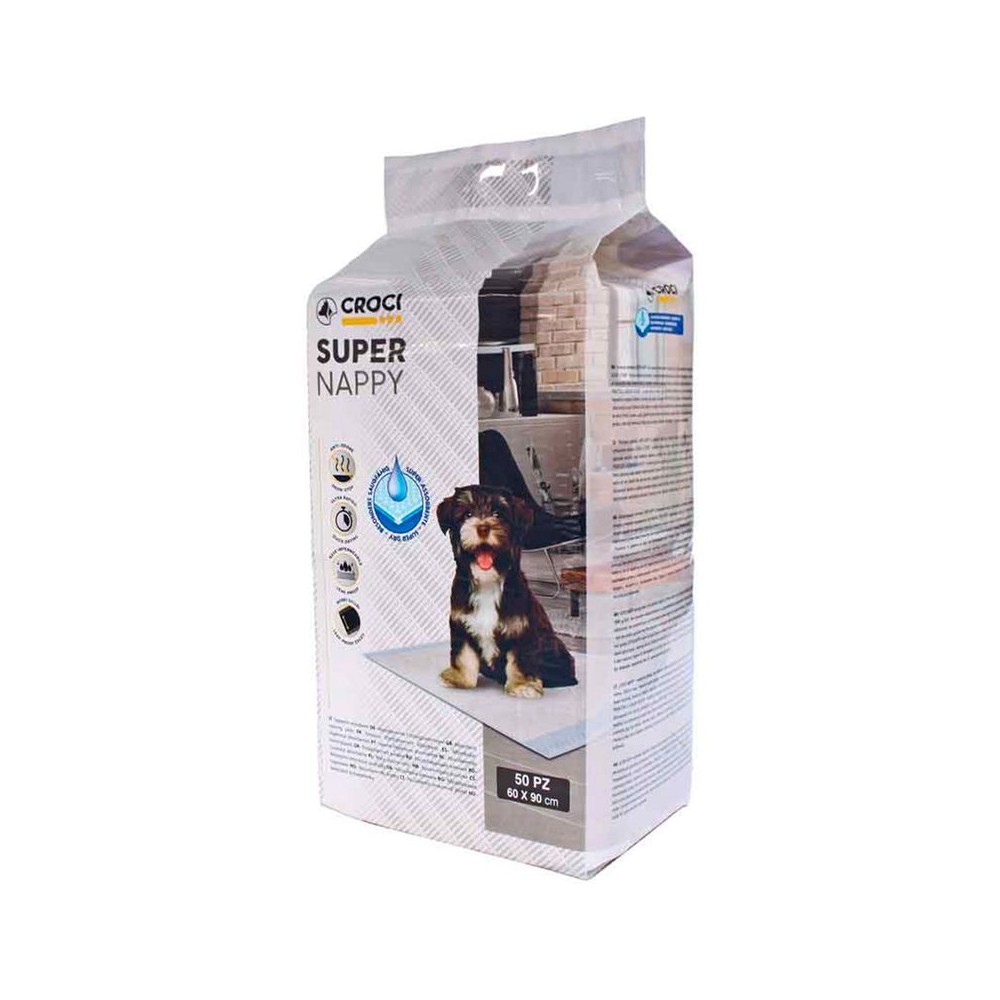 Empapadores Croci Super Nappy para cachorros 90*60  50 UNIDADES