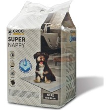 Empapadores Croci Super Nappy para cachorros 60*60  50 UNIDADES